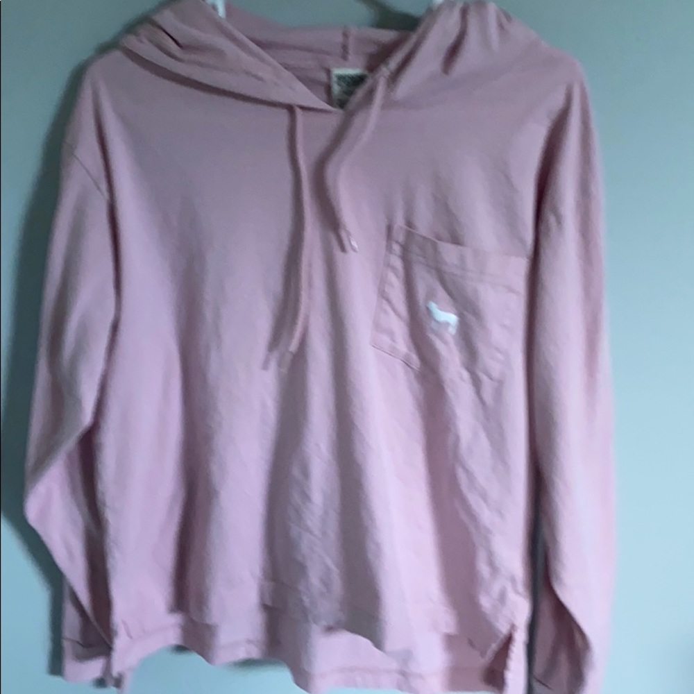 VS PINK long sleeve hoodie tee